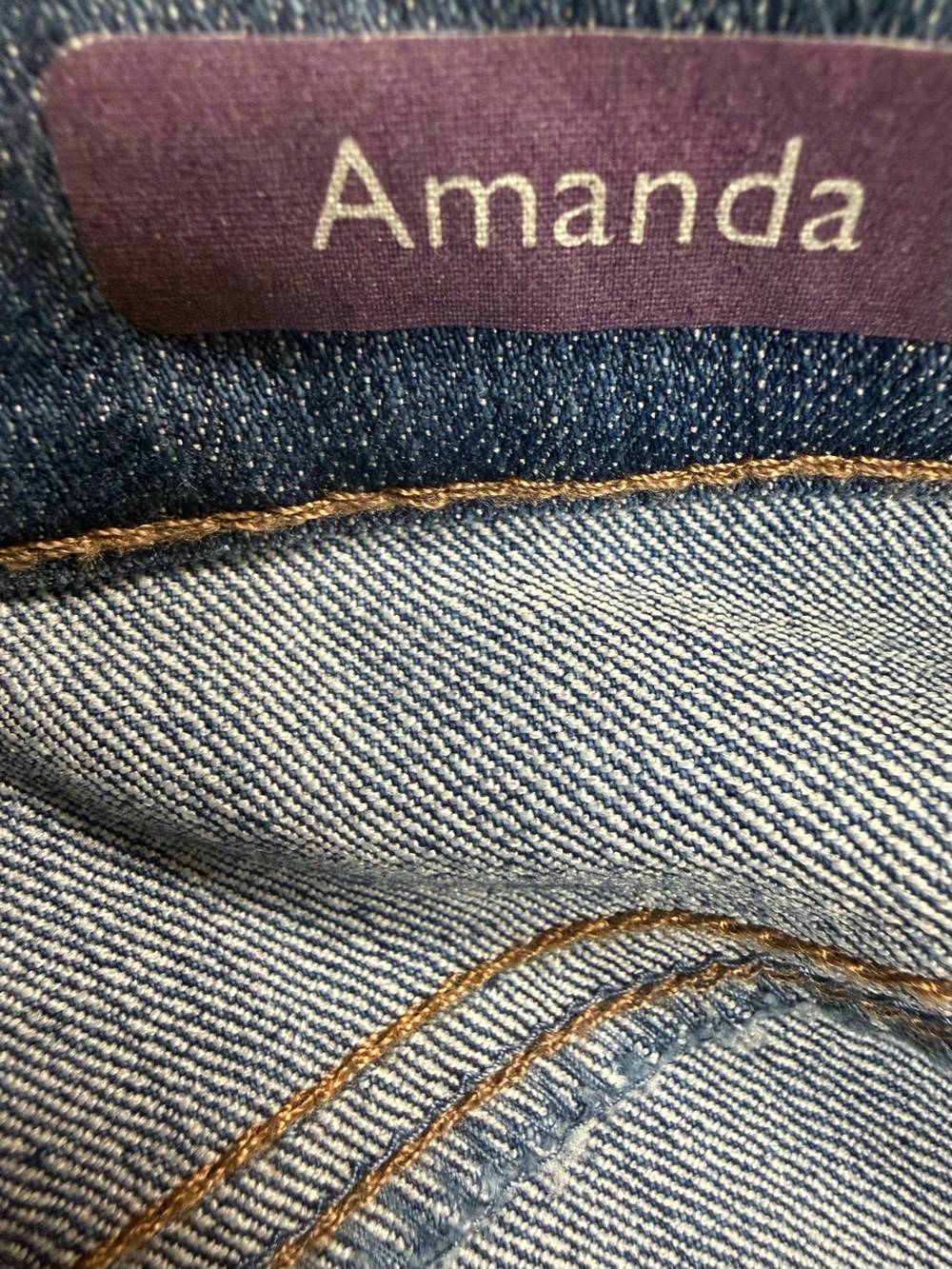 Gloria Vanderbilt-size 16 denim jeans bedazzled back pockets - Picture 8 of 10